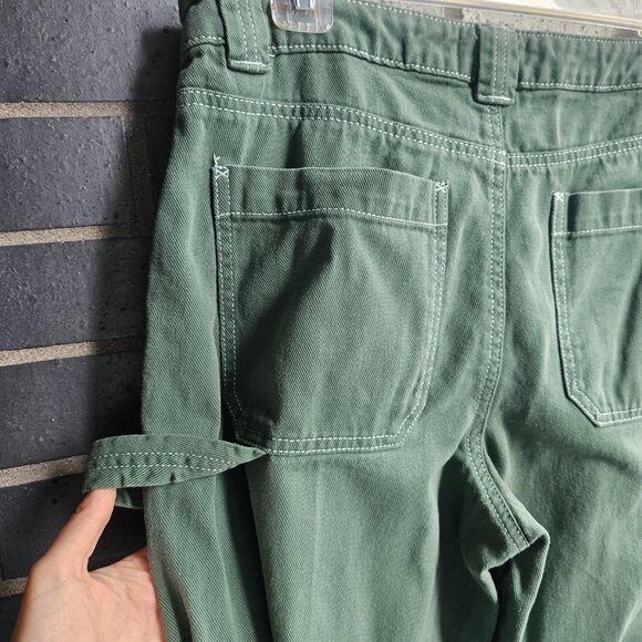 Garage Dani Carpenter Mid Rise Cotton Cargo Pants Trekking Green Size 5 - Picture 8 of 16